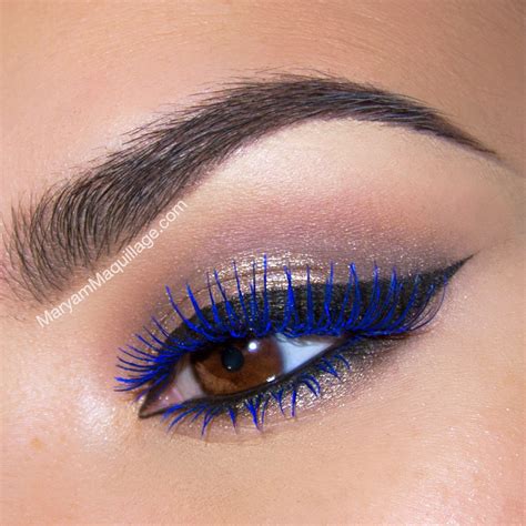 blue mascara for eyelashes.